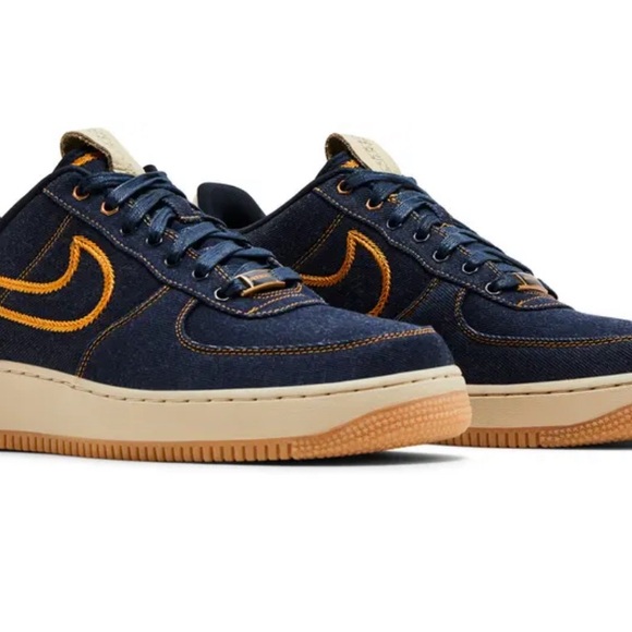 NWT 2011 Air Force 1 Low Premium ‘Denim’ Mens Size 11 - Picture 3 of 9